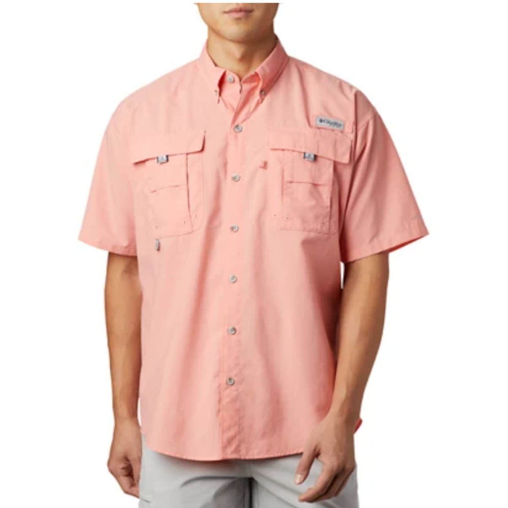 columbia • vented short sleeve fishing shirt